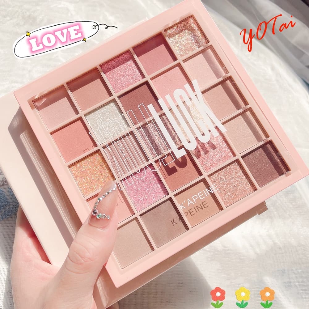 YOTAI อายแชโดว์ พาเลทอายแชโดว์ 25สี Eyeshadow เนื้อใยไหม เนื้อแมท ประกายชิมเมอร์ กลิตเตอร์ สีสวย กันน้ํา ติดทนนาน รูปที่ 2