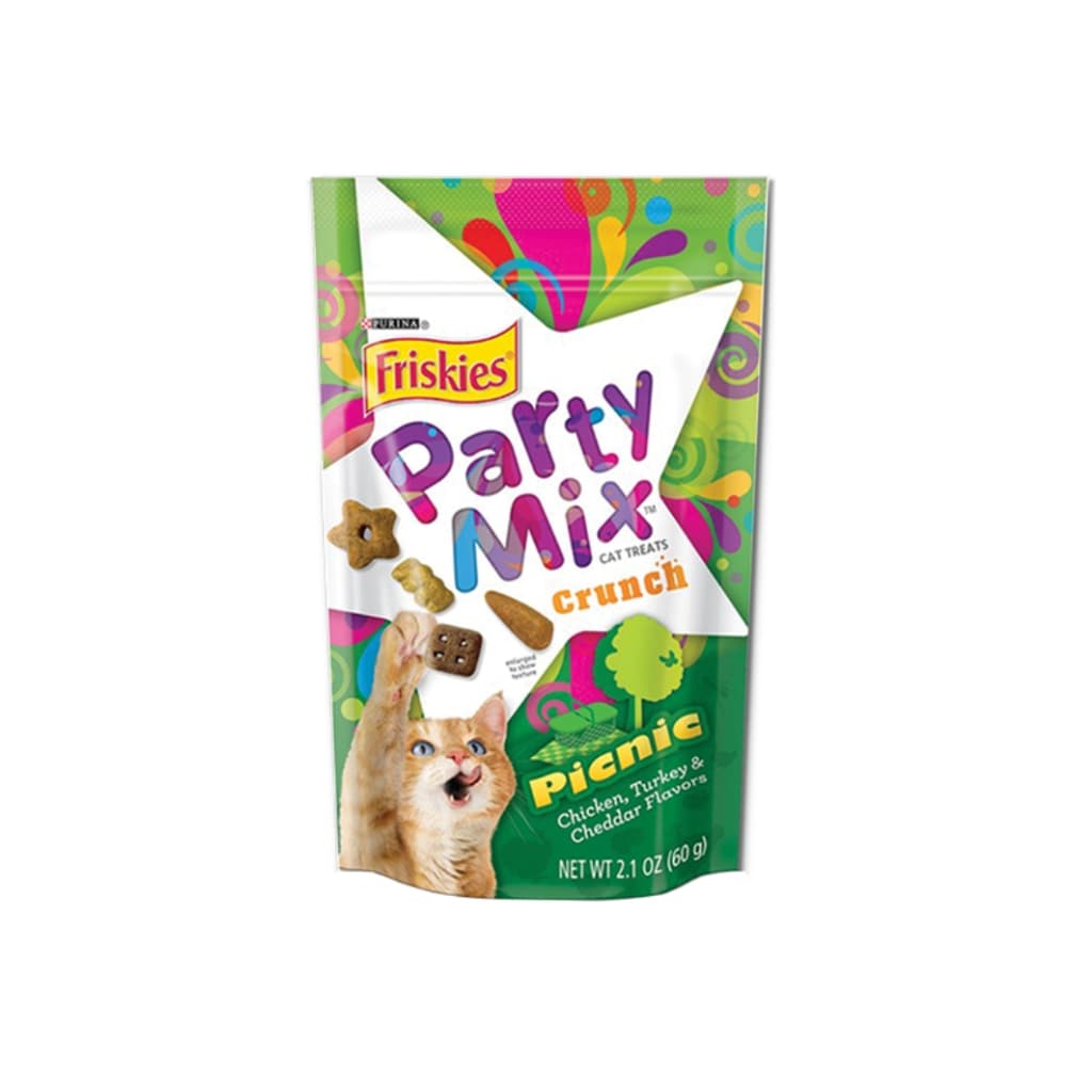 ขนมแมว Friskies Party Mix ฟริสกี้ส์ ปาร์ตี้ มิกซ์ และ Felix Play Tubes ขนาด 50 - 60 กรัม Cat Snacks หอม อร่อย รูปที่ 6