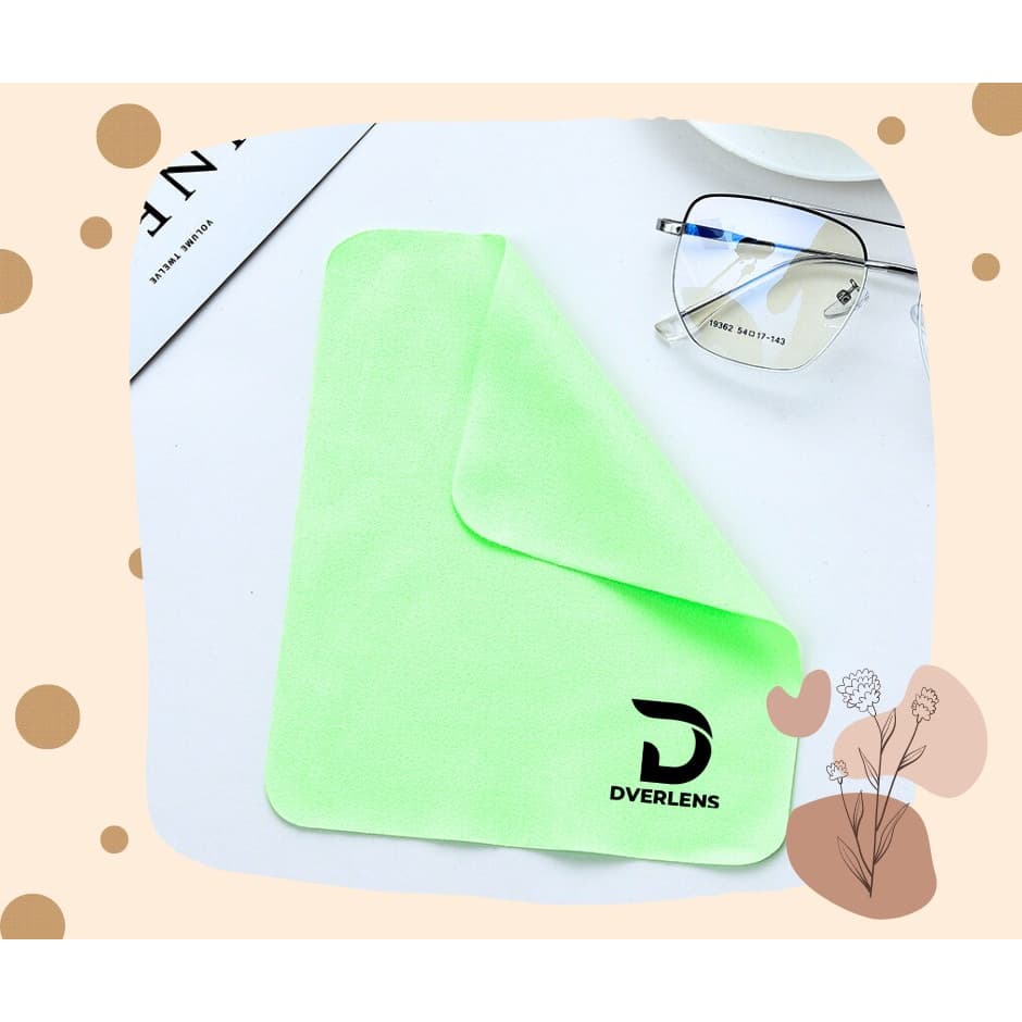 ผ้าเช็ดแว่น ผ้าเช็ดเลนส์ แบบคละสี Dver Lens : Super lens cleaning cloth ลดคราบมัน ลดรอยนิ้วมือ ซักได้ ใช้ได้หลายรอบ รูปที่ 3