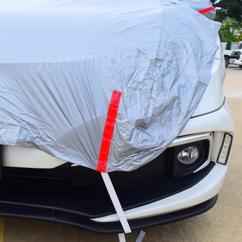 ผ้าคลุมรถครึ่งคัน ตรงรุ่น FORTUNER กระบะ รถเก๋ง เนื้อผ้า HI PVC ฟรีถุงผ้า เลือกรุ่น รูปที่ 8