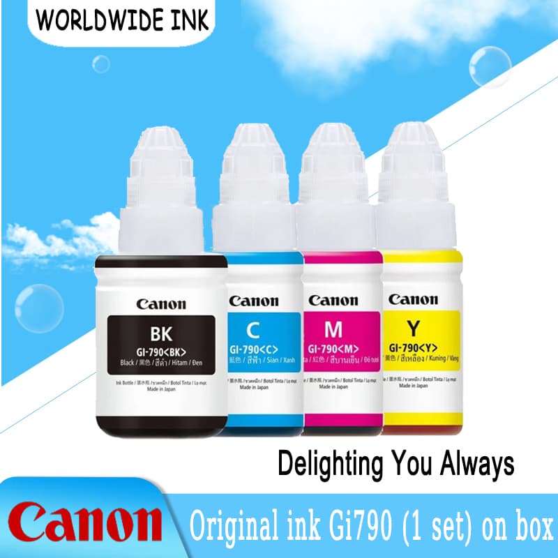 หมึก canon g2010 แท้💯%ต้นฉบับภาษาญี่ปุ่น GI-790 / G1000 / G2000 / G3000 / G1010 / G2010 / G3010（สามารถออกใบเสร็จได้）