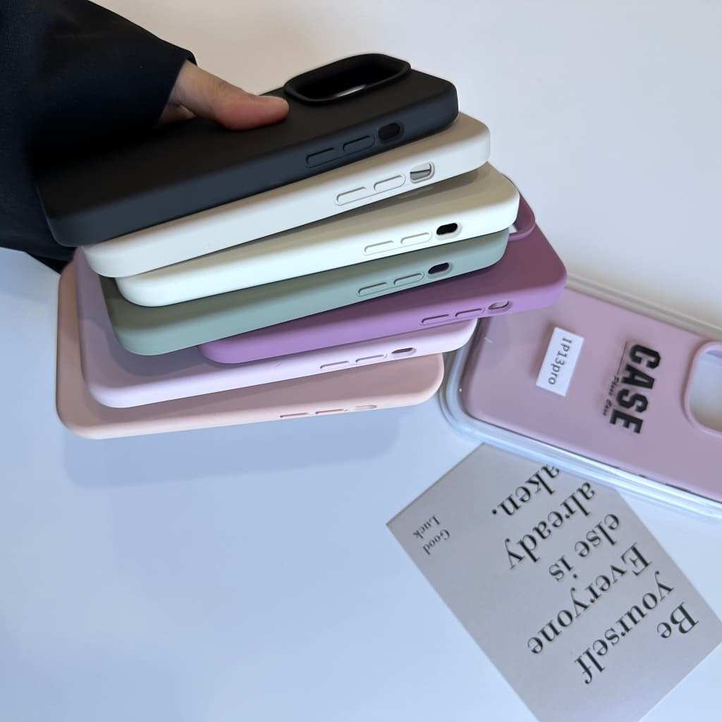 เคส สำหรับ ไอโฟน ซิลิโคน สินค้า จากไทย สำหรับ Iphone 14 13 12 11 Pro max เคสสีพื้น พรีเมี่ยม TPU-R1830 รูปที่ 7