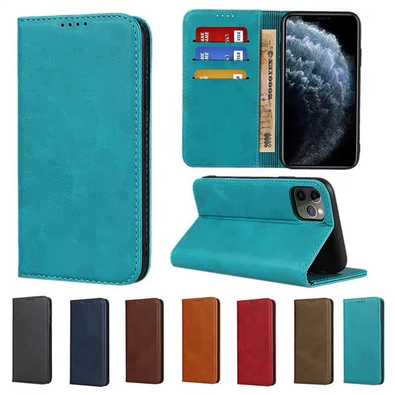 เคสฝาพับ หนัง XUNTE รุ่น Samsung A7 2018 A9 PRO C9 PRO A8 PLUS J4 PLUS J6 PLUS A6 plus J8 เคสกระเป๋า ตั้งได้ รูปที่ 1