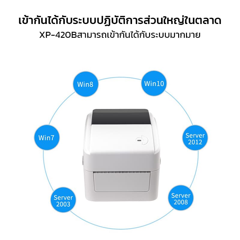 XP-420Bเครื่องปริ้นใบปะหน้า USB/USB+Bluetooth Thermal Printer พิมพ์ฉลากสินค้า เครื่องปริ้นสติ๊กเกอร์ รูปที่ 7