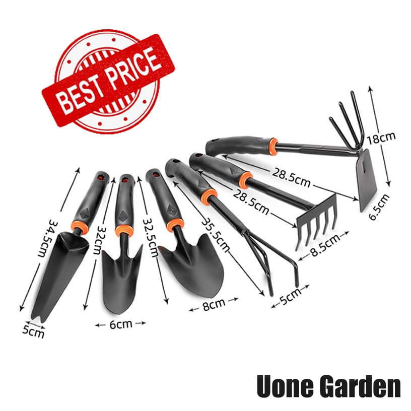 Uone Garden T001 ชุดอุปกรณ์ทำสวน จัดสวน ตกแต่งสวน คราด จอบขุด จอบถาก เสียม ชุดอุปกรณ์พรวนดิน รูปที่ 6