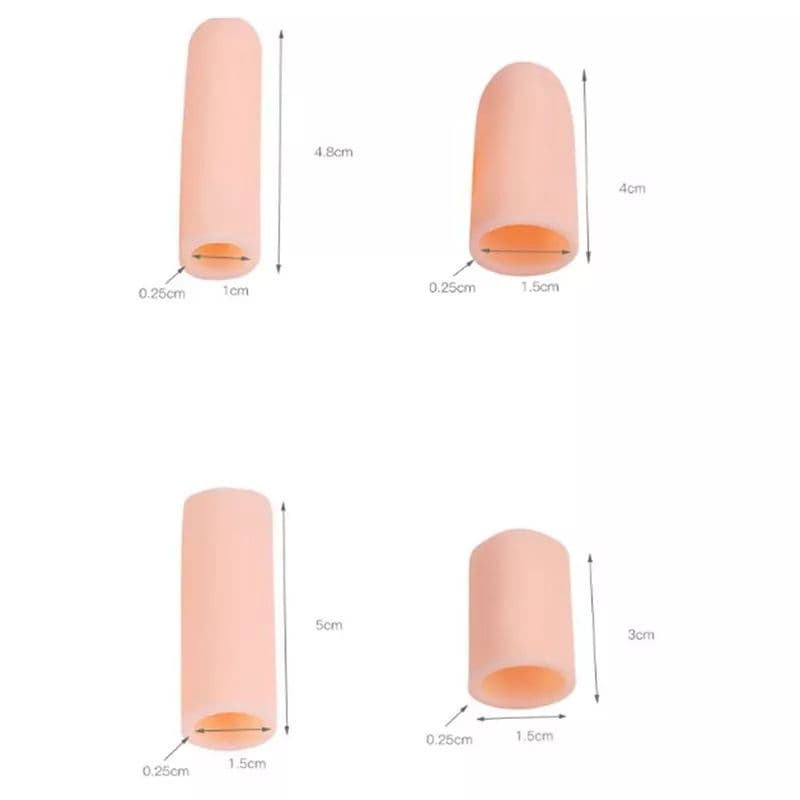 ปลอกนิ้วซิลิโคน ปลอกสวมนิ้วถนอมนิ้วซิลิโคน 5 ชิ้น 5pcs finger protectors silicone ถนอมนิ้วลดการเสียดสี เพิ่มความชุ่มชื้น รูปที่ 2