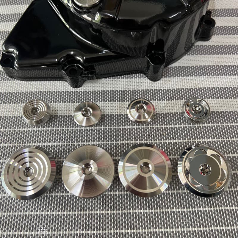 อุดจานไฟ เลส CNC ใส่เวฟ125IRSบังลม หัวเถิก หัวแหลม ปลาวาฬ MSXโซนิคเวฟ100 รูปที่ 1