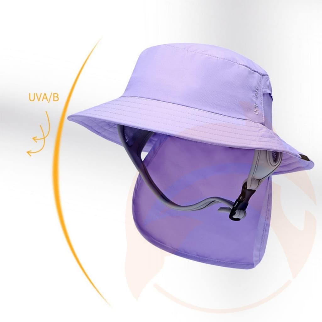 หมวกกีฬาทางน้ำทรง Bucket มีผ้าคลุมหลัง กันรังษี UVA/UVB หมวกเซิร์ฟ หมวกดำน้ำ และกิจกรรมกลางแจ้ง รูปที่ 3