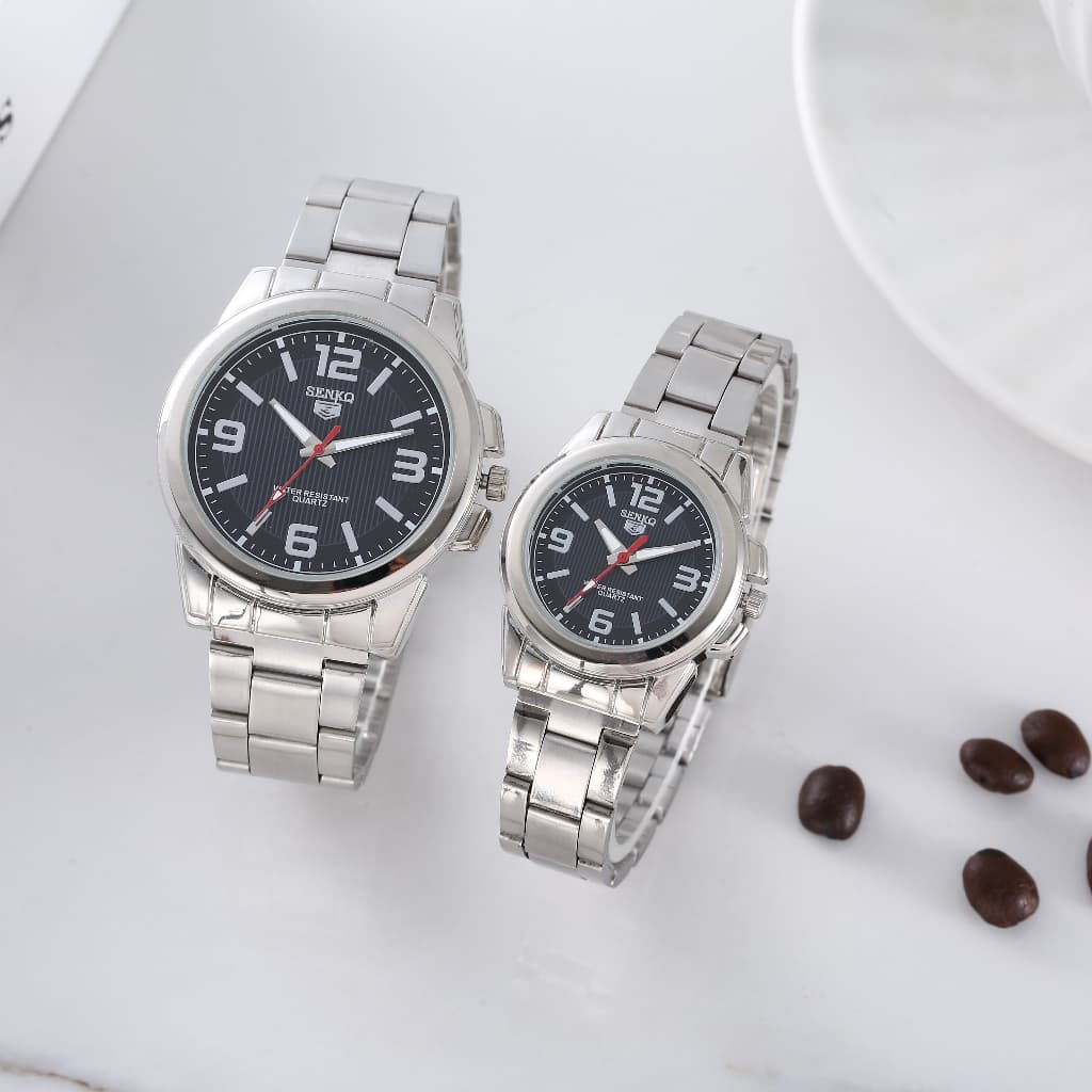 SENKQ LH-4 นาฬิกาข้อมือผู้หญิงแท้แฟชั่น กันน้ำได้ 100% สายสเตนเลส รูปที่ 3