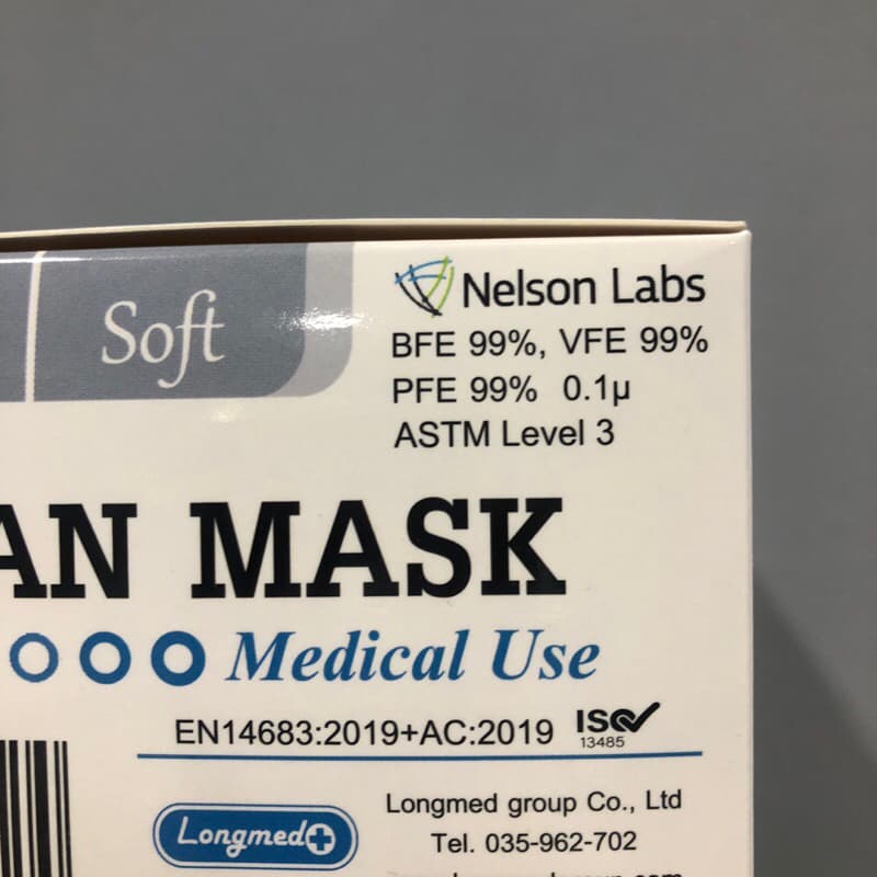 หน้ากากอนามัย ASTM Level3 Klean mask 3ชั้น50ชิ้นต่อกล่อง เกรดการแพทย์ ใช้ในโรงพยาบาล รูปที่ 5