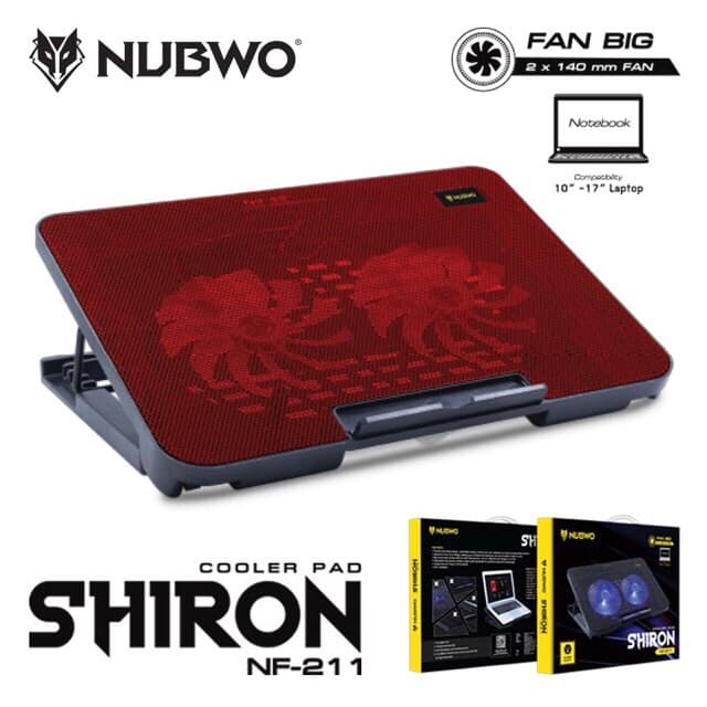 Nubwo NF-211 NF-212 NF-214 NF-235 พัดลมโน๊ตบุ๊ค พัดลมรองโน๊ตบุ๊ค Gaming Cooler pad พัดลมระบายความร้อนโน๊ตบุ๊ค ประกัน1 ปี รูปที่ 7