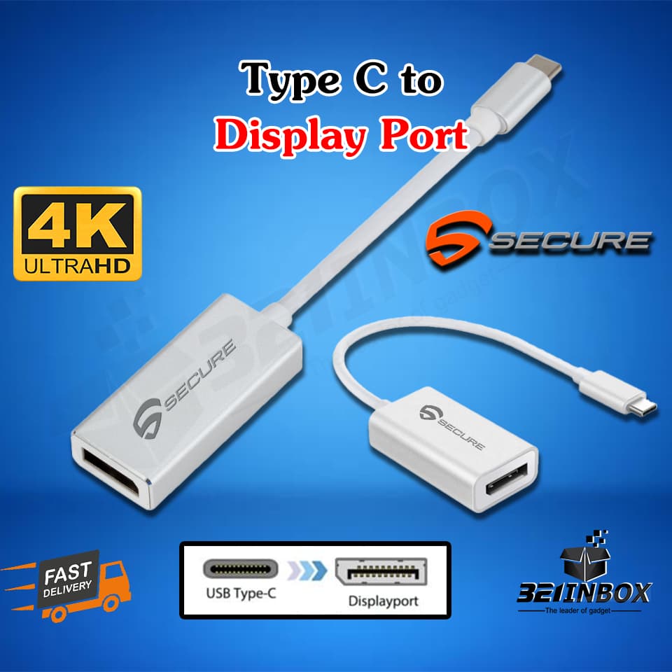 แปลง Type C to DP Port / Display Port แปลง DP ต่อจอแยก ของแท้ SECURE รูปที่ 1