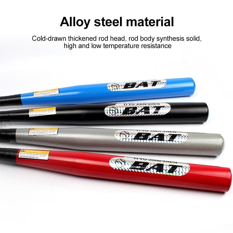 ไม้เบสบอล 30 นิ้ว ไม้เบสบอลป้องกันตัว เหล็กอัลลอยด์หนา ไม้เบสบอลเหล็ก Baseball Bat