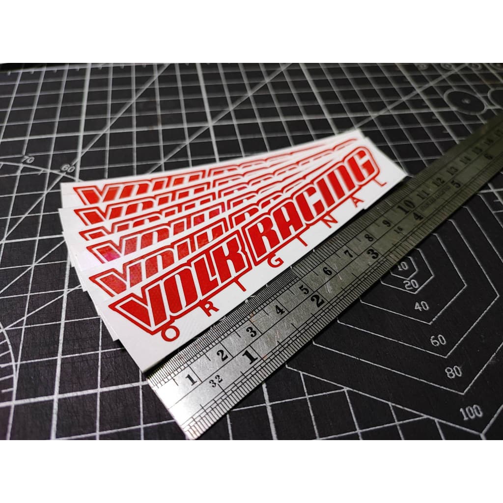 te37 สติกเกอร์ เทียบหยอดแดง cnc งานตัดสะท้อนแสง ตัวติดกันถลอกยาก ทนแรงเครื่องอัดฉีด 4 สี รูปที่ 2