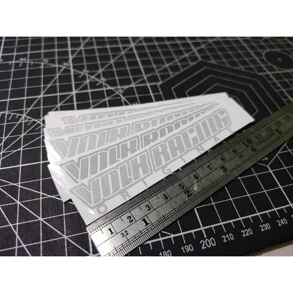 te37 สติกเกอร์ เทียบหยอดแดง cnc งานตัดสะท้อนแสง ตัวติดกันถลอกยาก ทนแรงเครื่องอัดฉีด 4 สี รูปที่ 3