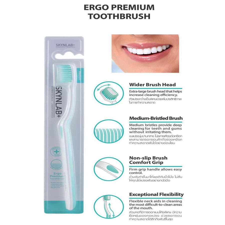ขายถูกที่สุด แท้% karmart PREMIUM TOOTHBRUSH SKYNLAB ERGO แปรงสีฟันระดับพรีเมี่ยม Ergonomic Design รูปที่ 6