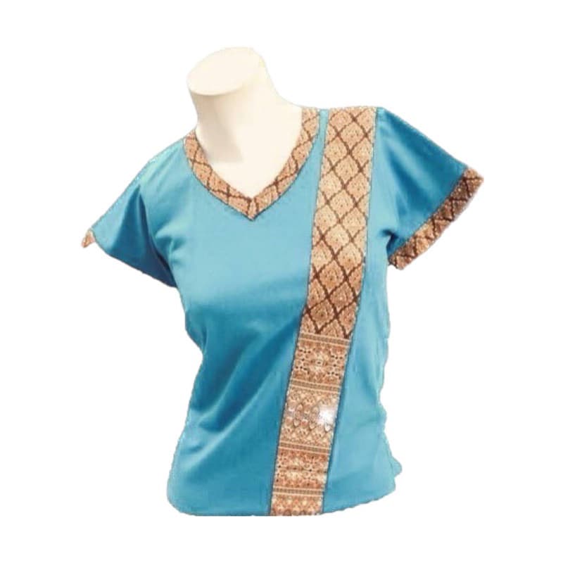 เสื้อยืดคอวีสปา เสื้อนวดลายไทยๆ รูปที่ 9