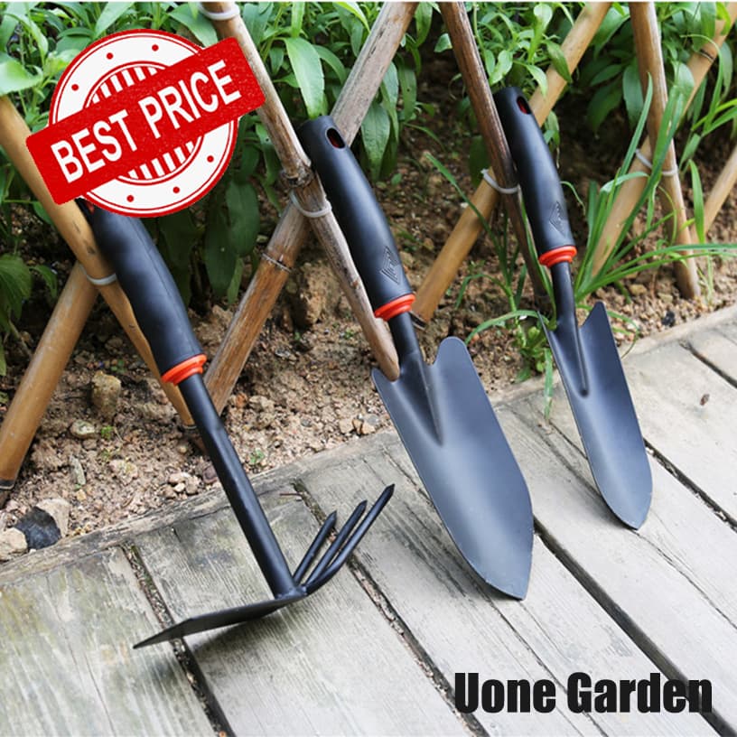 Uone Garden T001 ชุดอุปกรณ์ทำสวน จัดสวน ตกแต่งสวน คราด จอบขุด จอบถาก เสียม ชุดอุปกรณ์พรวนดิน รูปที่ 5
