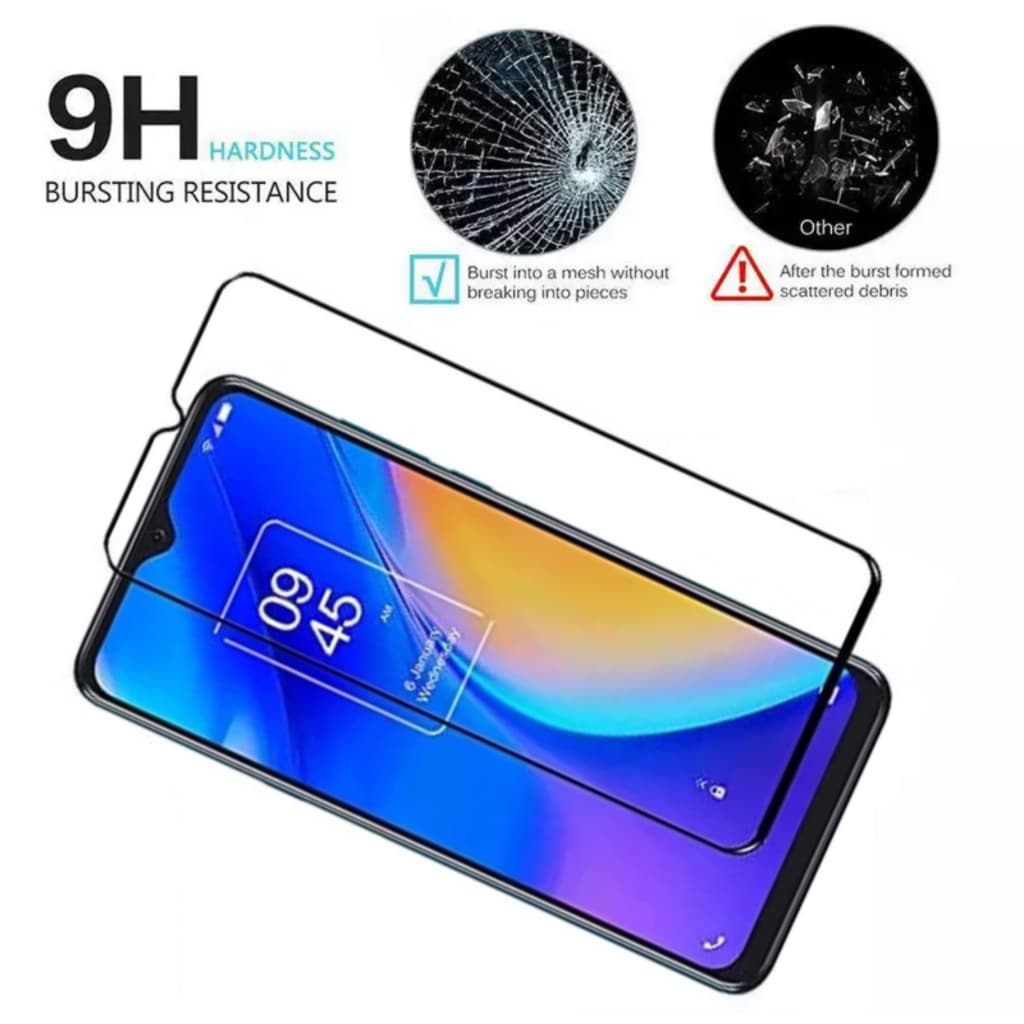 ฟิล์มกระจก 5D เต็มจอ For TCL 20 R 5G / 30XL / T506T 406s ขอบดำ Tempered glass รูปที่ 3