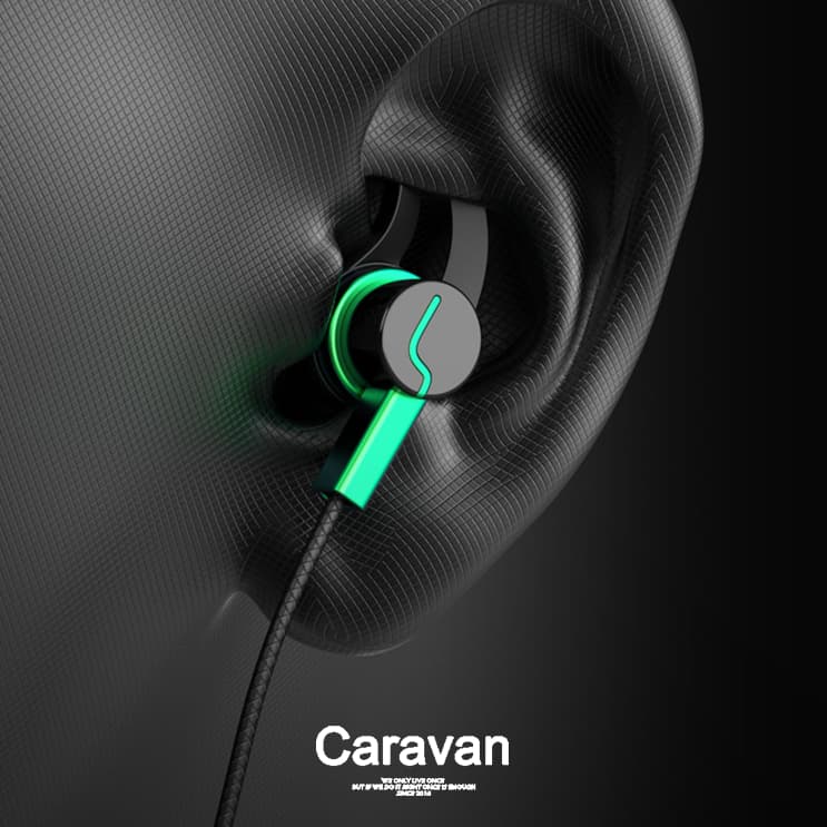 Caravan Crew Earphone หูฟัง เกมมิ่ง หูฟังเบสหนัก 3.5MM รูปที่ 5