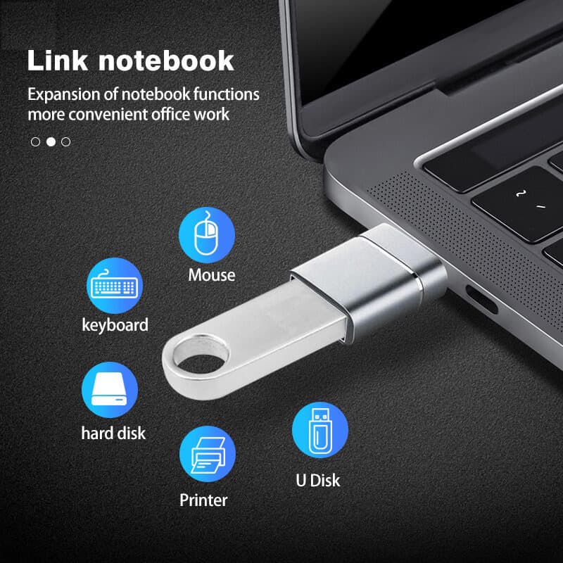 หัวแปลง USB 3.0 อแดปเตอร์ OTG อะแดปเตอร์ USB C ชายไปยัง IOS/Type-C/Micro USB Female Converter ไปยัง USB Converter รูปที่ 6