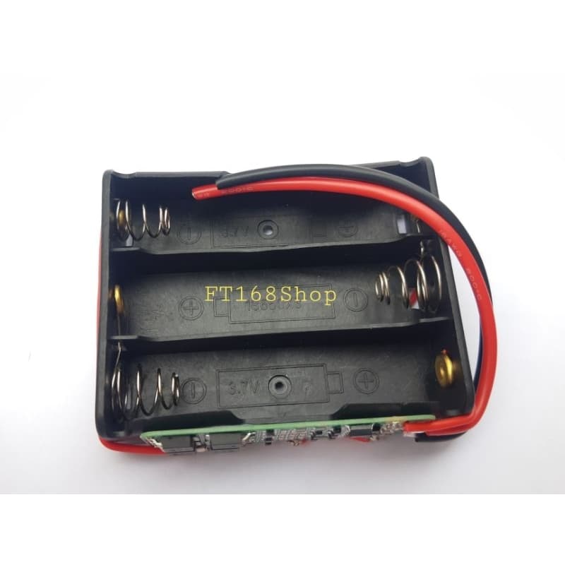รางถ่าน18650 พร้อม Bms 3S 12.6V ประกอบพร้อมใช้งาน รูปที่ 3