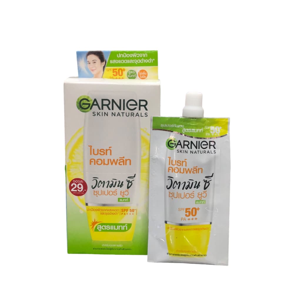 การ์นิเย่ ครีมกันแดด​ ซุปเปอร์​ ยูวี​ ครีม​ แบบซอง Garnier Super UV Sunscreen Cream SPF 50+ PA+++ รูปที่ 5