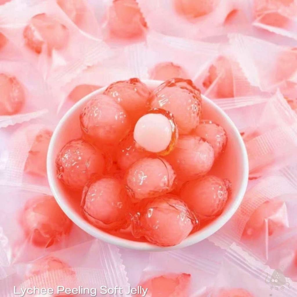 ใหม่!! เยลลี่ปอกเปลือก เยลลี่ลิ้นจี่100-500กรัม ทำจากผลไม้แท้ หอมหวาน ละมุน กัดแล้วได้ความหอมหวานกลิ่นลิ้นจี่เต็มๆคำ รูปที่ 6