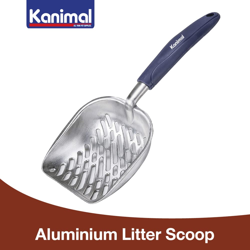 Kanimal Aluminium Cat Litter Scoop ที่ตักทรายแมว ช้อนใหญ่พิเศษ สำหรับทรายภูเขาไฟ ไม้สน ข้าวโพด ทรายเบนโทไนท์ รูปที่ 1