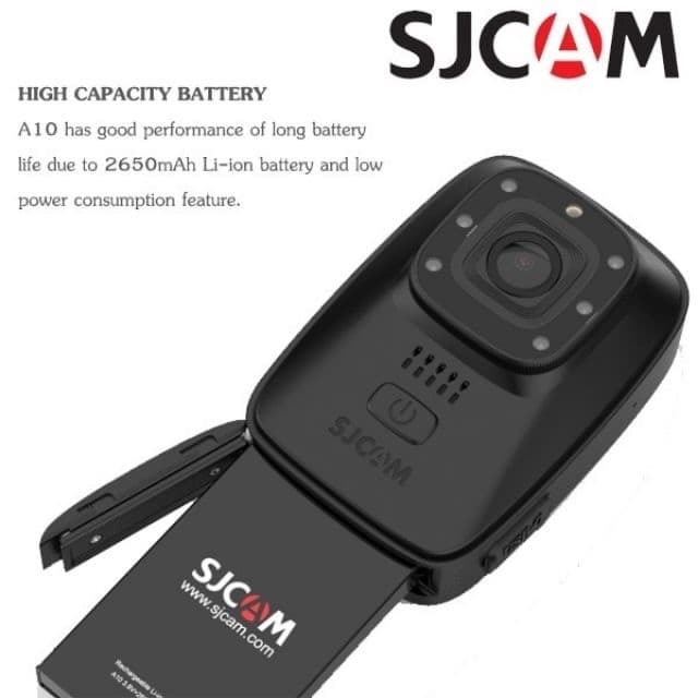 SJCAM A10 กล้องติดตัวตำรวจ Full HD 1080p Police Body Camera Night Vision ถ่ายภาพแม้ในที่มืด แบตอึด รูปที่ 7