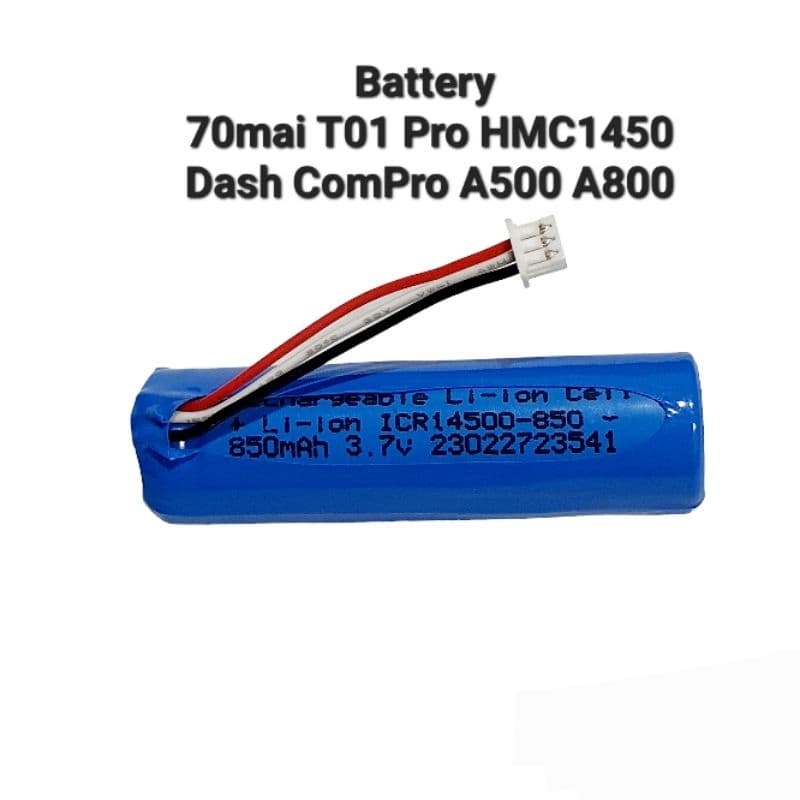 Xiaomi Home 70Mai T01 HMC1450 3.7v Tire Pressure Lithium Dash Campro A500 A500s A800 A800S แบตเตอรี่กล้อง Battery รูปที่ 2