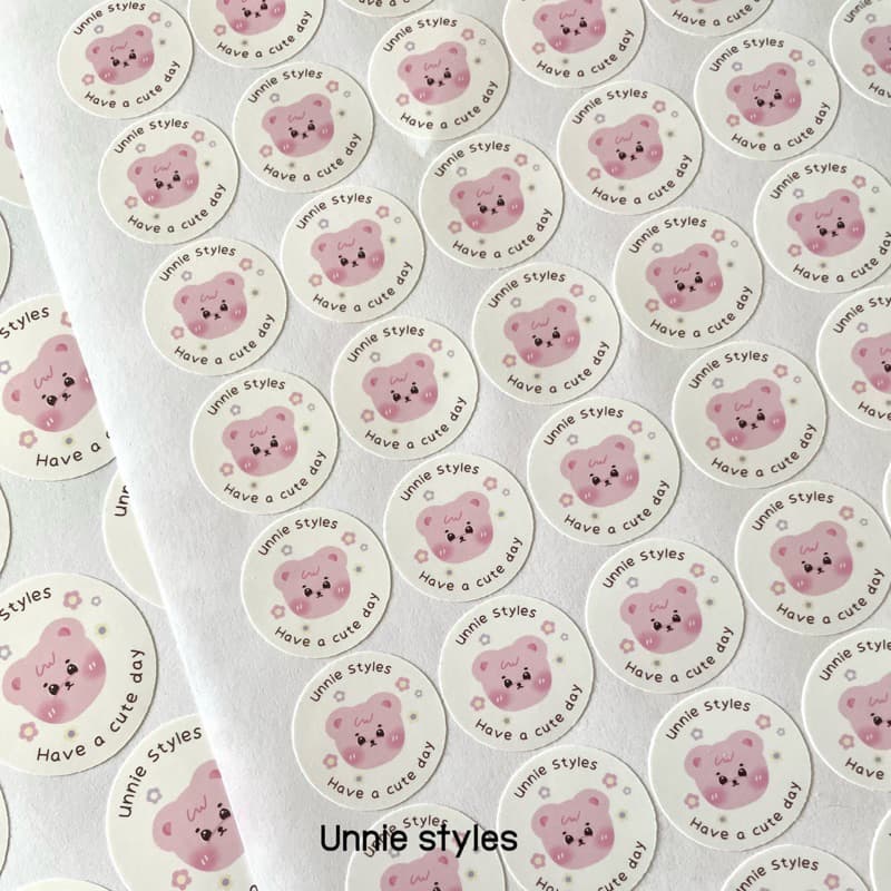 รับปริ้น-คัท สติ๊กเกอร์โลโก้ กันน้ำ100% ทรงกลม 3cm/3.5cm/4cm สติกเกอร์PP รูปที่ 5