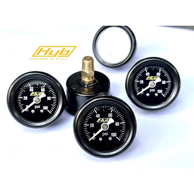 เกจแรงดันน้ำมัน HYB แท้100psi. ของ ทันที มีสต๊อคส่งจากในไทย รูปที่ 1
