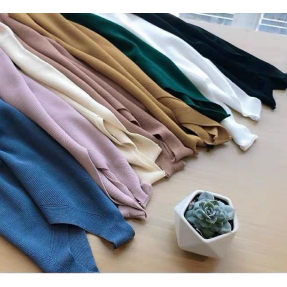 SELLเสื้อผ้าผู้หญิง เสื้อแขนกุดไหมพรม คุณภาพดีสวมใส่สบาย เสื้อกล้ามผ้ายืด คอวี รูปที่ 9