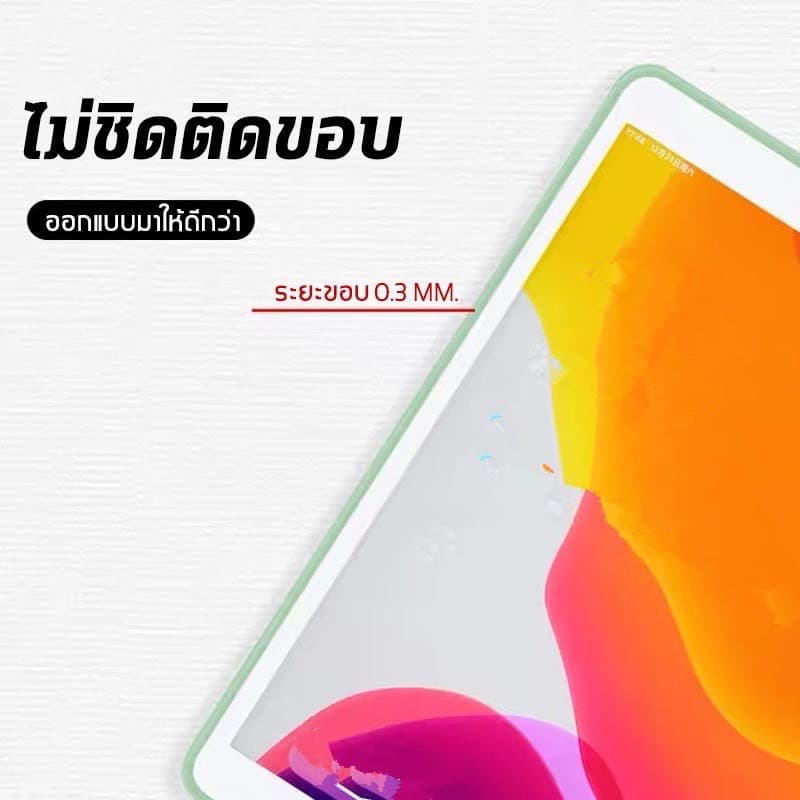 เคสฝาพับสีพาสเทว SAMSUNG Tab TAB S9 S9Fe S10 S10Fe S11 A11 A9 A8 10.5/S6lite P615/A7lite/S7/S8/A7 10.4 T505/T295 008 รูปที่ 2