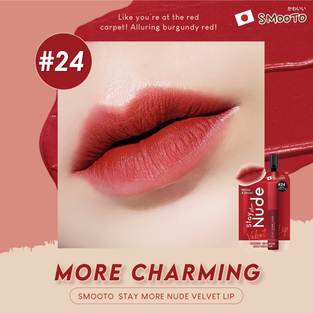 สมูทโตะ สเตย์ มอร์ นู้ด เวลเวท ลิป Smooto Stay More Nude Velvet Lip รูปที่ 4