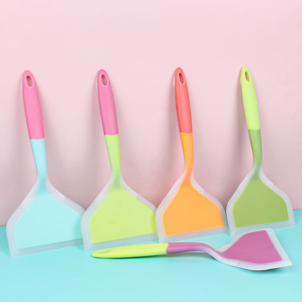 DEMA ตะหลิวซิลิโคน ทำไข่ม้วน แพนเค้ก ทำอาหาร ไม้พายซิลิโคน ตะหลิว ไม้พายทนความร้อน รูปที่ 2