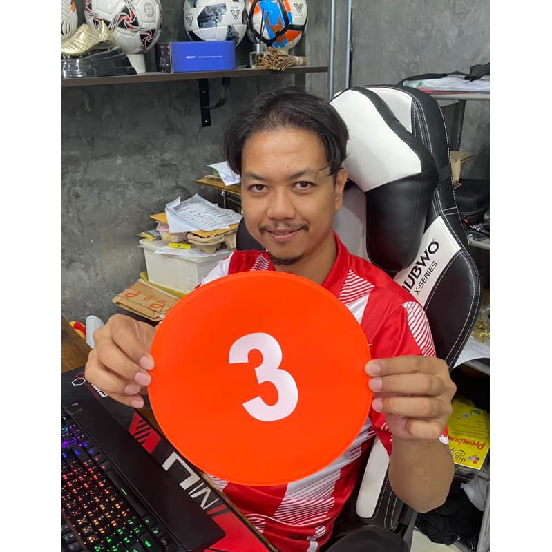 มาร์คเกอร์ Victory แผ่นยาง เลข 1-10 ขนาด 9" รูปที่ 2