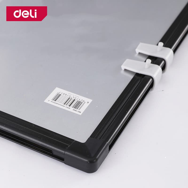 Deli กระดานฟลิปชาร์ท ขาตั้ง/ขาพับ เขียนได้ 2 ด้าน ติดแม่เหล็ก มีที่วางปากกา Whiteboard รูปที่ 5