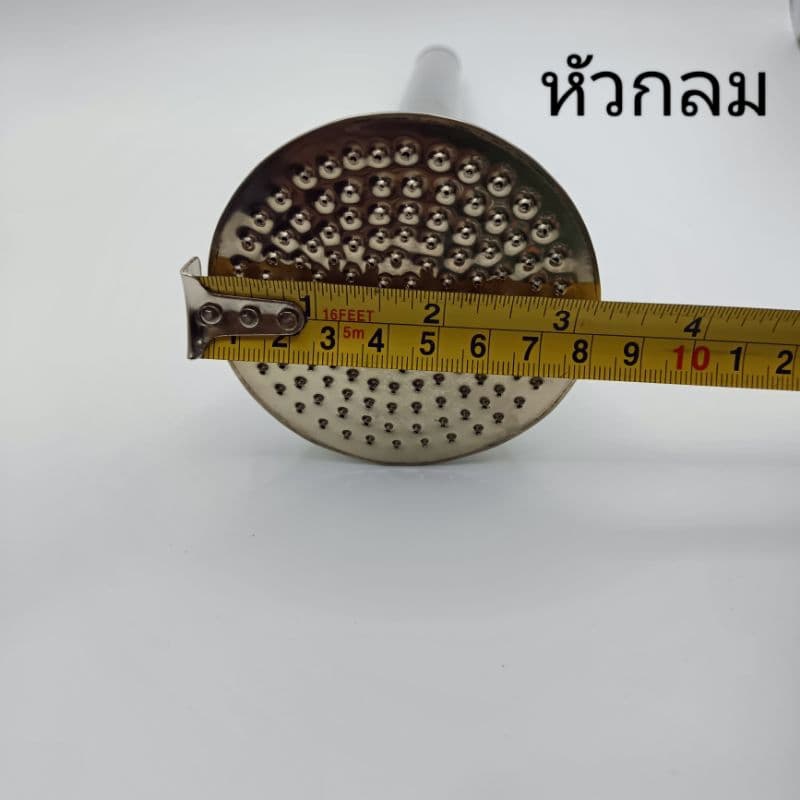 หัวฝักบัวสแตนเลส 304 หัวฝักบัวสวมสายยาง หัวบัวเสียบสายยาง หัวบัวรดน้ำ รูปที่ 3