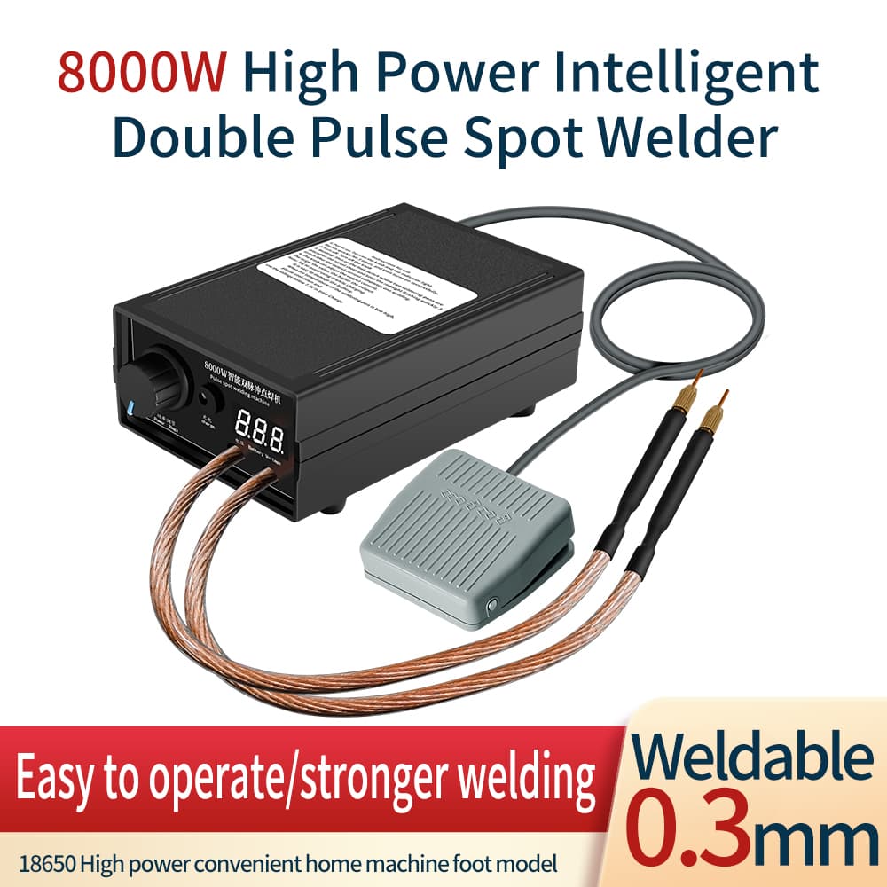 Spot welder เครื่องเชื่อม8000W/5000W mini เย็บปากกา DIYชุด18650 แบตเตอรี่แบบพกพาเครื่องมือเชื่อมเชื่อม 0.15/0.20 นิกเก รูปที่ 1