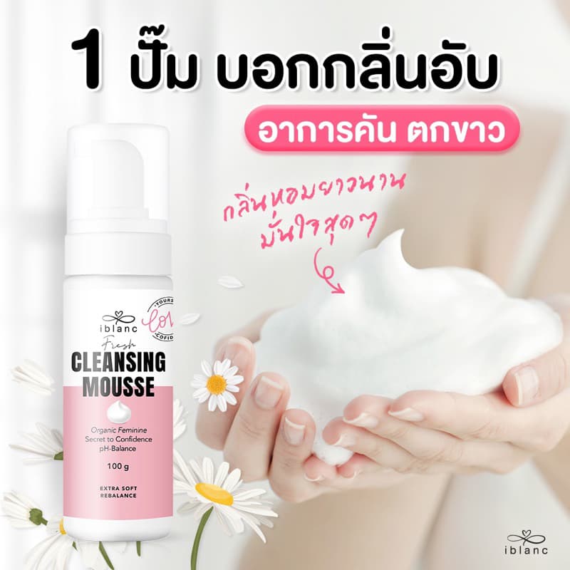เฟรชคลีนซิ่งมูส ผลิตภัณฑ์ทำความสะอาดจุดซ่อนเร้น หอม สะอาด สดชื่น ตลอดทั้งวัน รูปที่ 2
