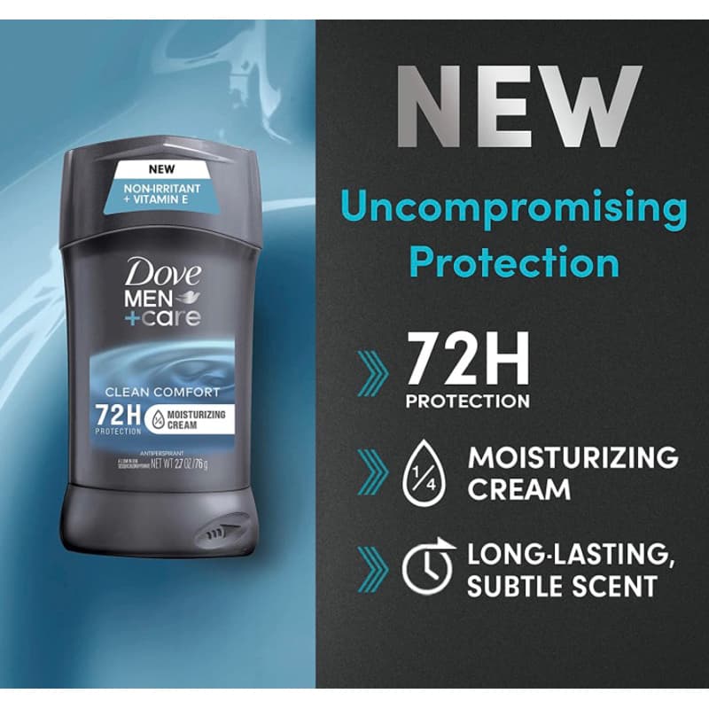 ล็อตใหม่ exp 2027 ทารักแร้ โดฟ ลดเหงื่อและระงับกลิ่นกาย Dove Men+Care Antiperspirant Deodorant Stick รูปที่ 4