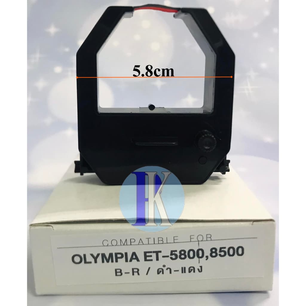 ตลับผ้าหมึกตอกบัตรดำแดง OLYMPIA ET5800 / ET6200 / ET7500 / ET8500 / Vertex ST-810 / VR820 ของเทียบเท่า ยี่ห้อ YOKATTA รูปที่ 2