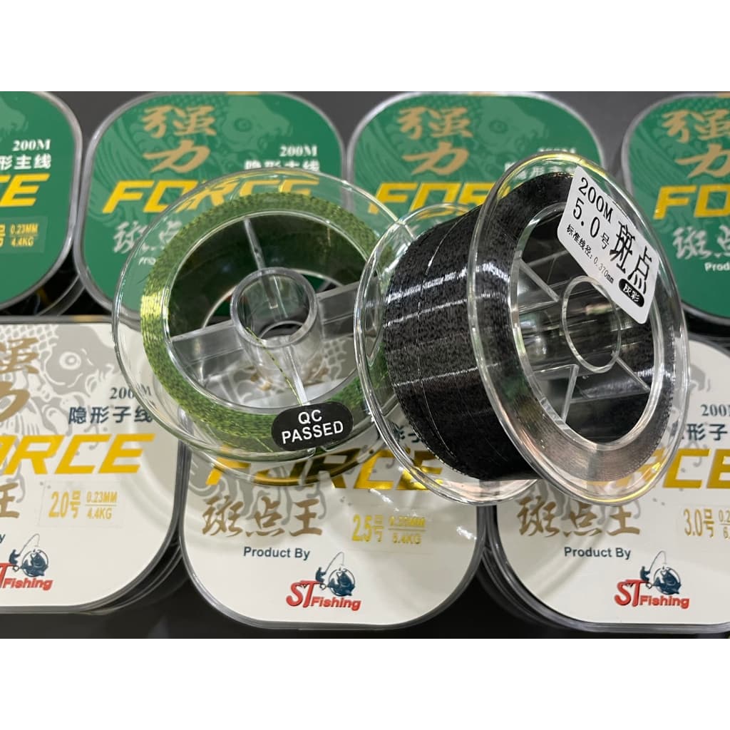 สายเอ็น FROCE สีสาหร่าย FluoroCarbon ยาว 50-200 เมตร By ST FISHING รูปที่ 2