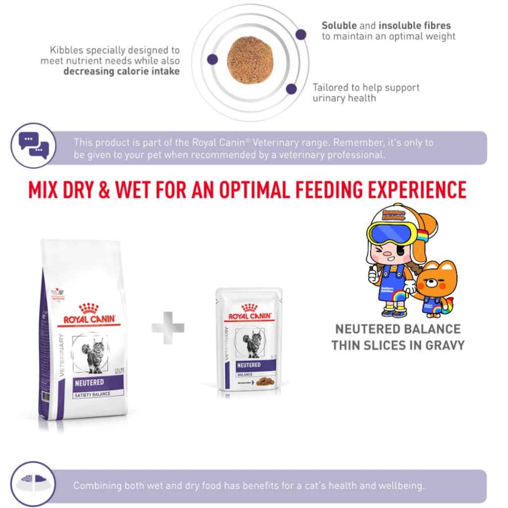 Royal Canin Neutered Satiety Balance รอยัลคานิน สำหรับแมวทำหมัน ตัวผู้และตัวเมีย ขนาด 1.5kg รูปที่ 4
