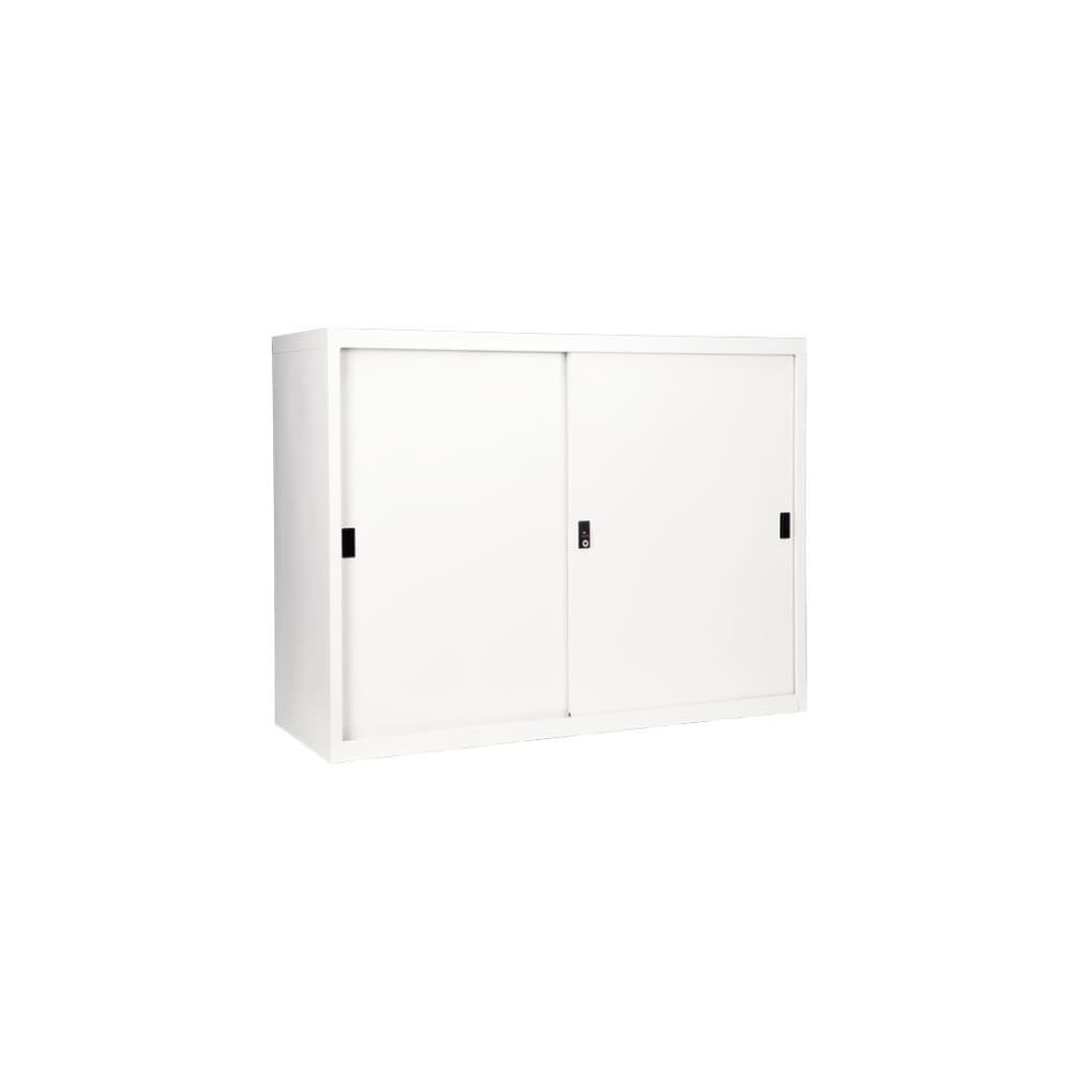 KOL ตู้เหล็กบานเลื่อนทึบพร้อม 2 แผ่นชั้นปรับระดับได้และกุญแจ รูปที่ 6