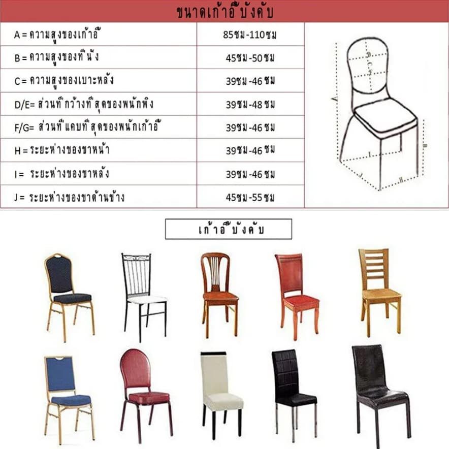 ผ้าคลุมเก้าอี้ทานอาหารผ้าไหมนมสำหรับงานแต่งงาน ห้องรับประทานอาหาร สำนักงาน ห้องจัดเลี้ยง และของตกแต่งบ้าน รูปที่ 5