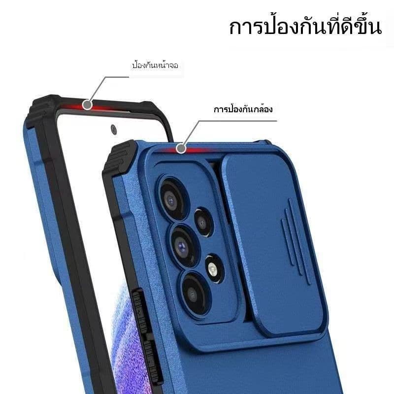เคสสไลด์ปิดกล้อง For Samsung A50 A50S A30S A31 A51 A20 A30 A03 A04 เคสกันกระแทก กันรอยกล้อง เคสตั้งได้ รูปที่ 5