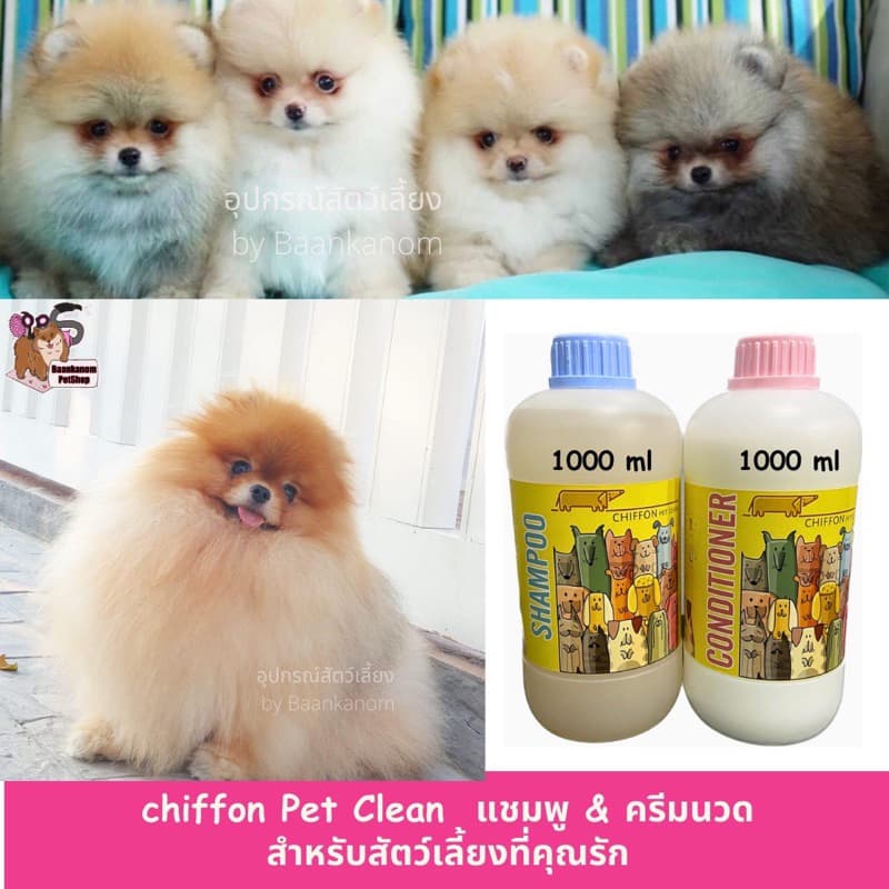 แชมพู&ครีมนวด Chiffonแบบขวด&แกลลอน ออแกนิค สำหรับสุนัข&แมวขนนุ่ม ฟู สลวย หอม รูปที่ 7